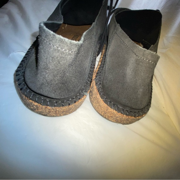 Birkenstock Black Oxfords with Cork Sole size 43 main image 3